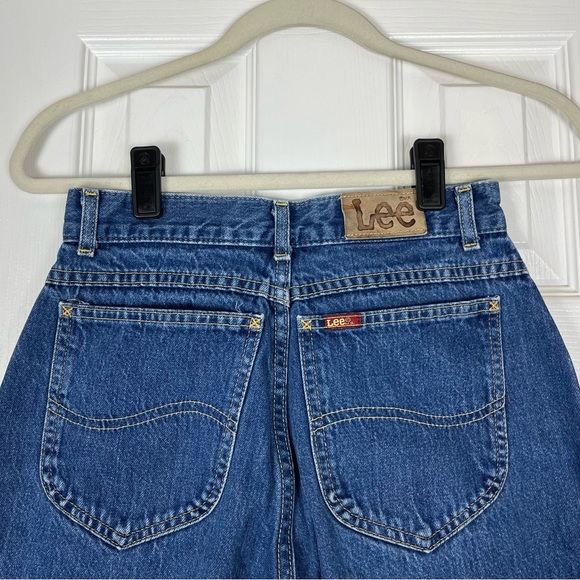 Vintage 80’s Lee USA Tapered Baggy Leg Pleated High Waisted Mom Jeans Sz 9P - Picture 6 of 9